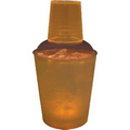 12 Oz. Light Up Drink Shaker - Frosted w/ Yellow LED's
